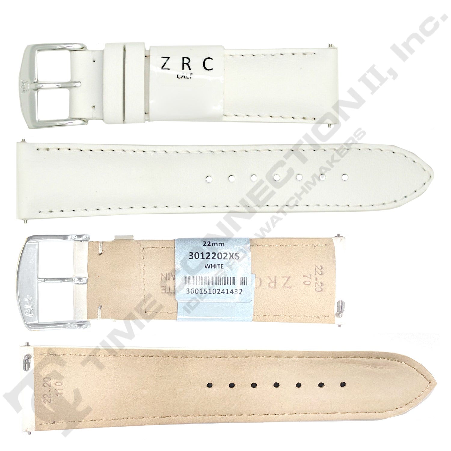 ZRC No. 301 Calfskin Grain Fine Leather Quick Release SHORT Straps (12mm~22mm)