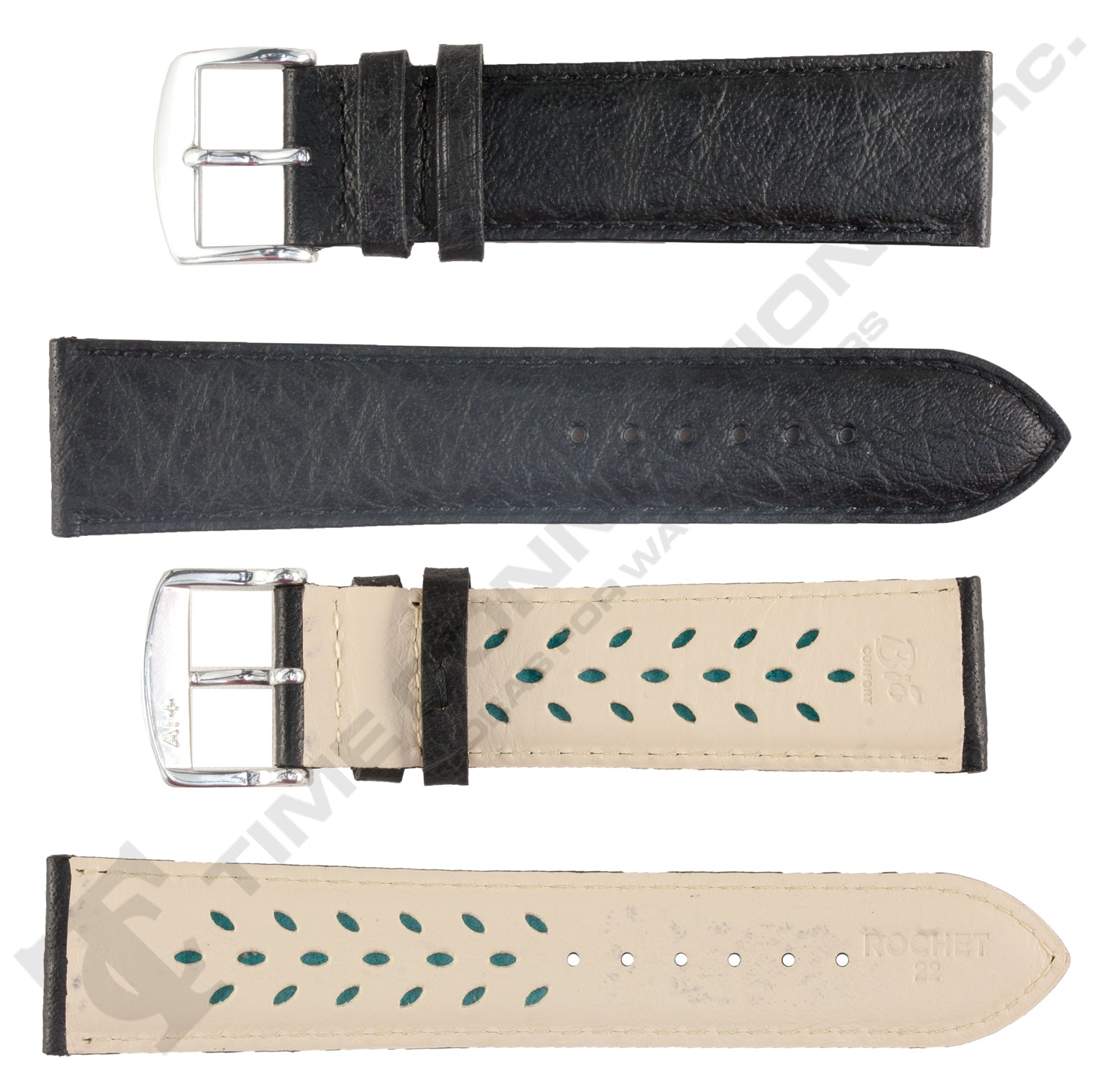 ZRC No. 502 Long Buffalo Grain Fine Leather AeroconfortStraps (10mm~20mm)