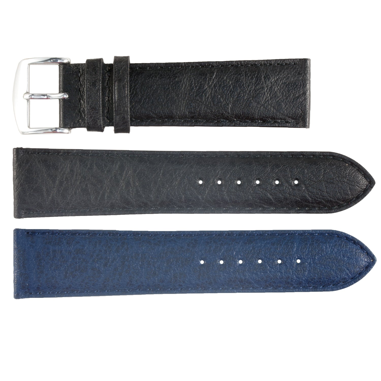 ZRC No. 502 Long Buffalo Grain Fine Leather AeroconfortStraps (10mm~20mm)