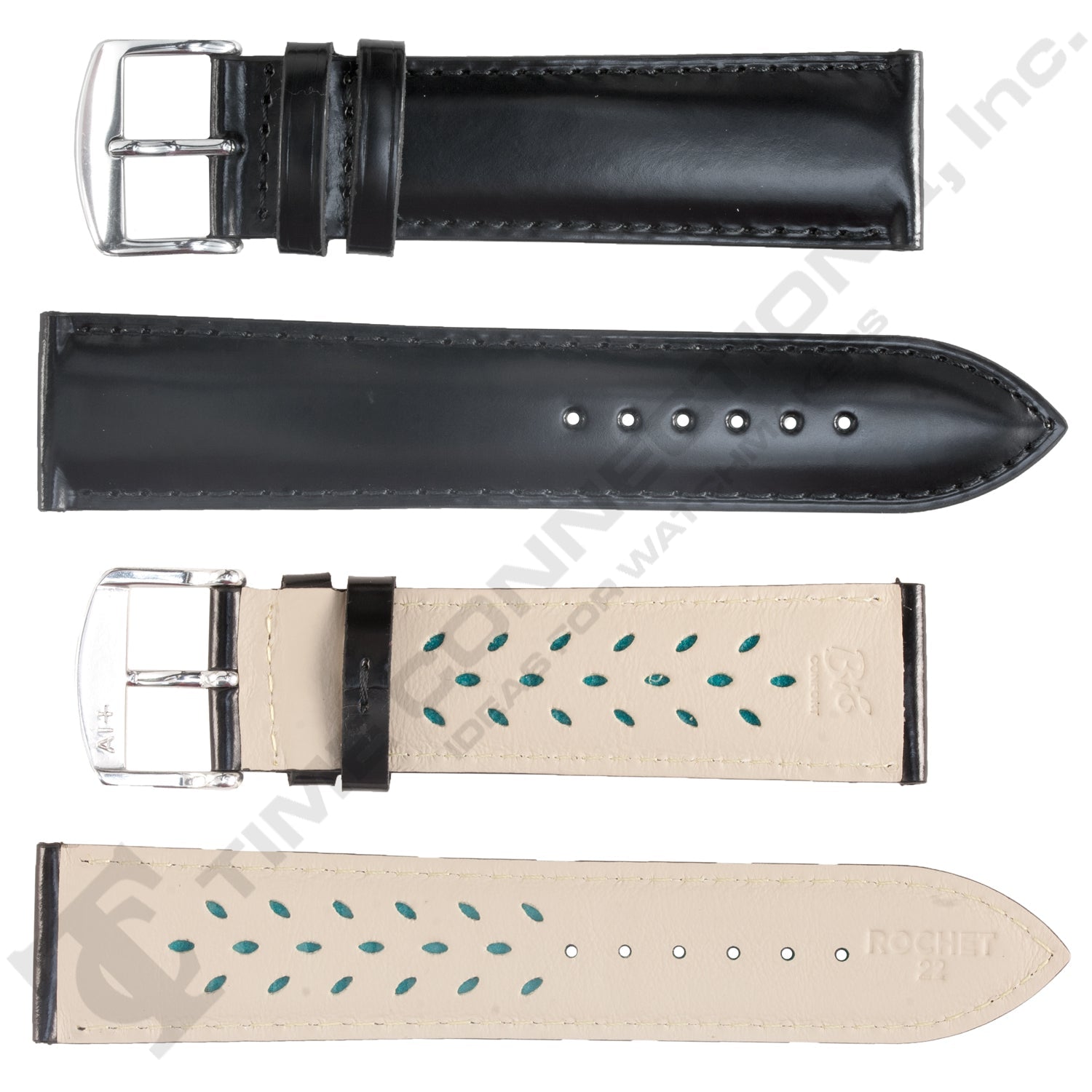 ZRC No. 503 Long Calfskin Grain Fine Leather AeroconfortStraps (12mm~30mm)