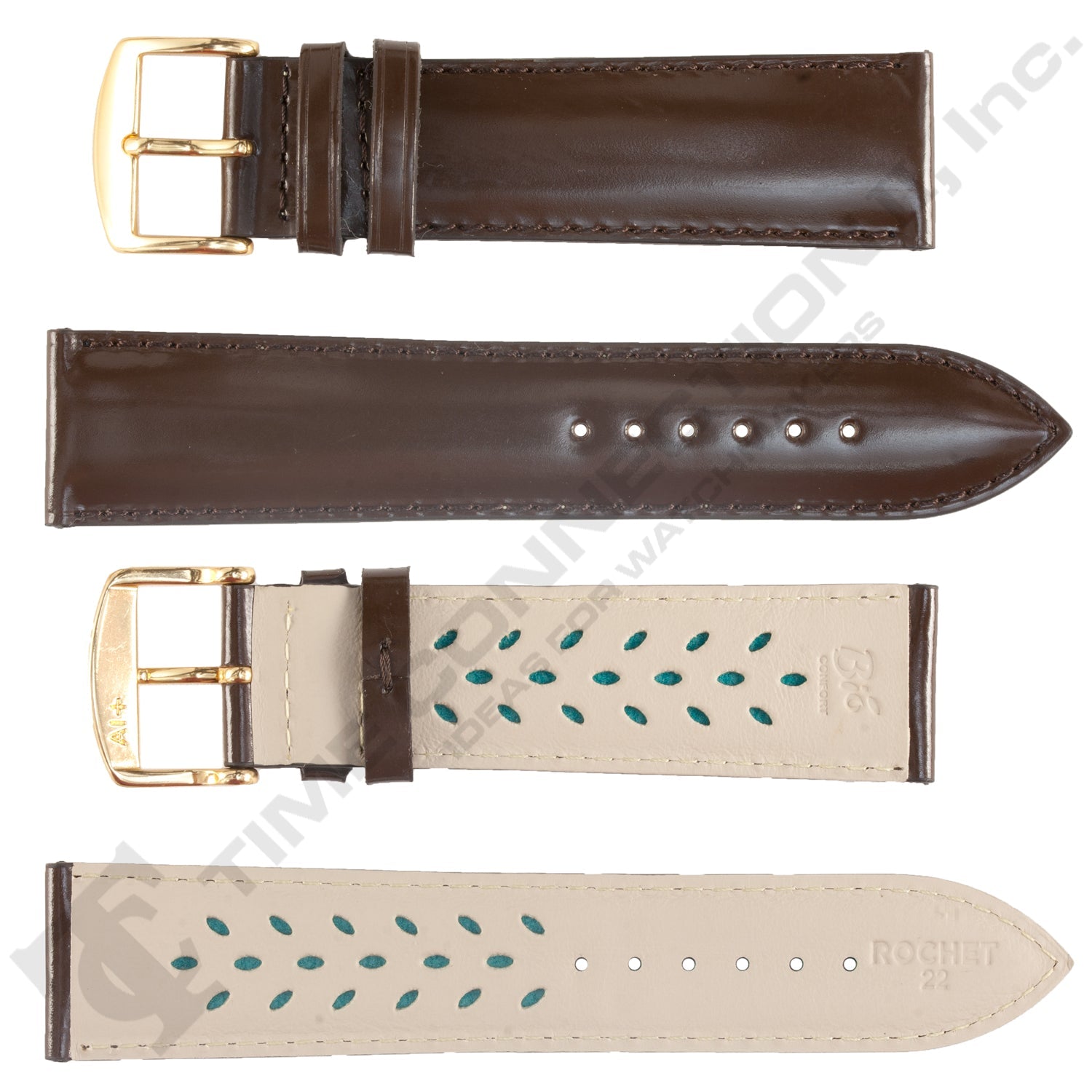 ZRC No. 503 Long Calfskin Grain Fine Leather AeroconfortStraps (12mm~30mm)