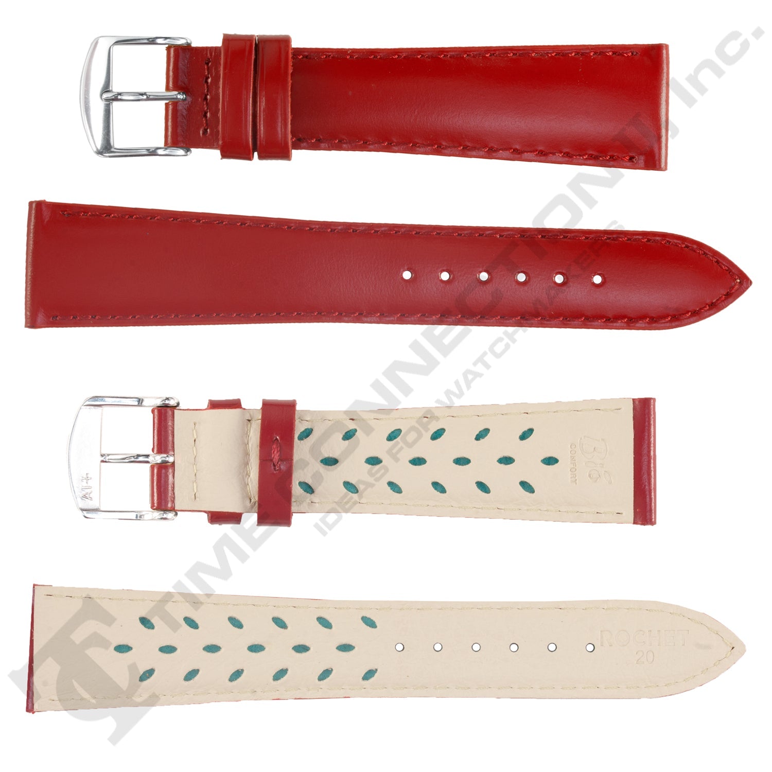 ZRC No. 503 Long Calfskin Grain Fine Leather AeroconfortStraps (12mm~30mm)