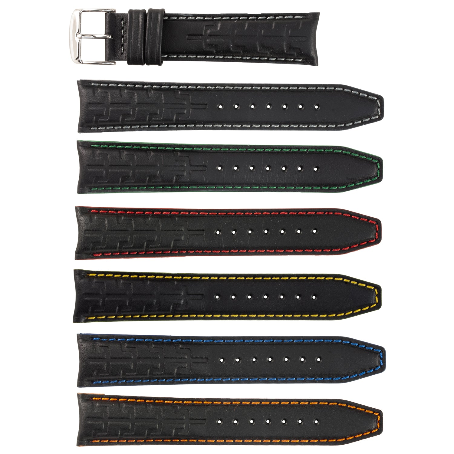 ROCHET ZRC No. 523 Calfskin High Performance Straps with Contrast Stitching (20mm~22mm)