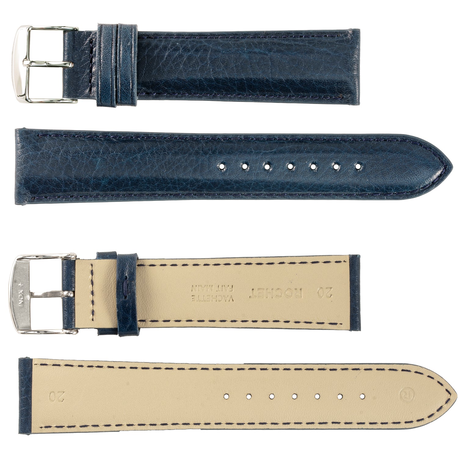 ROCHET ZRC No. 534 Grained Cowhide Fine Leather Straps (14mm~26mm)