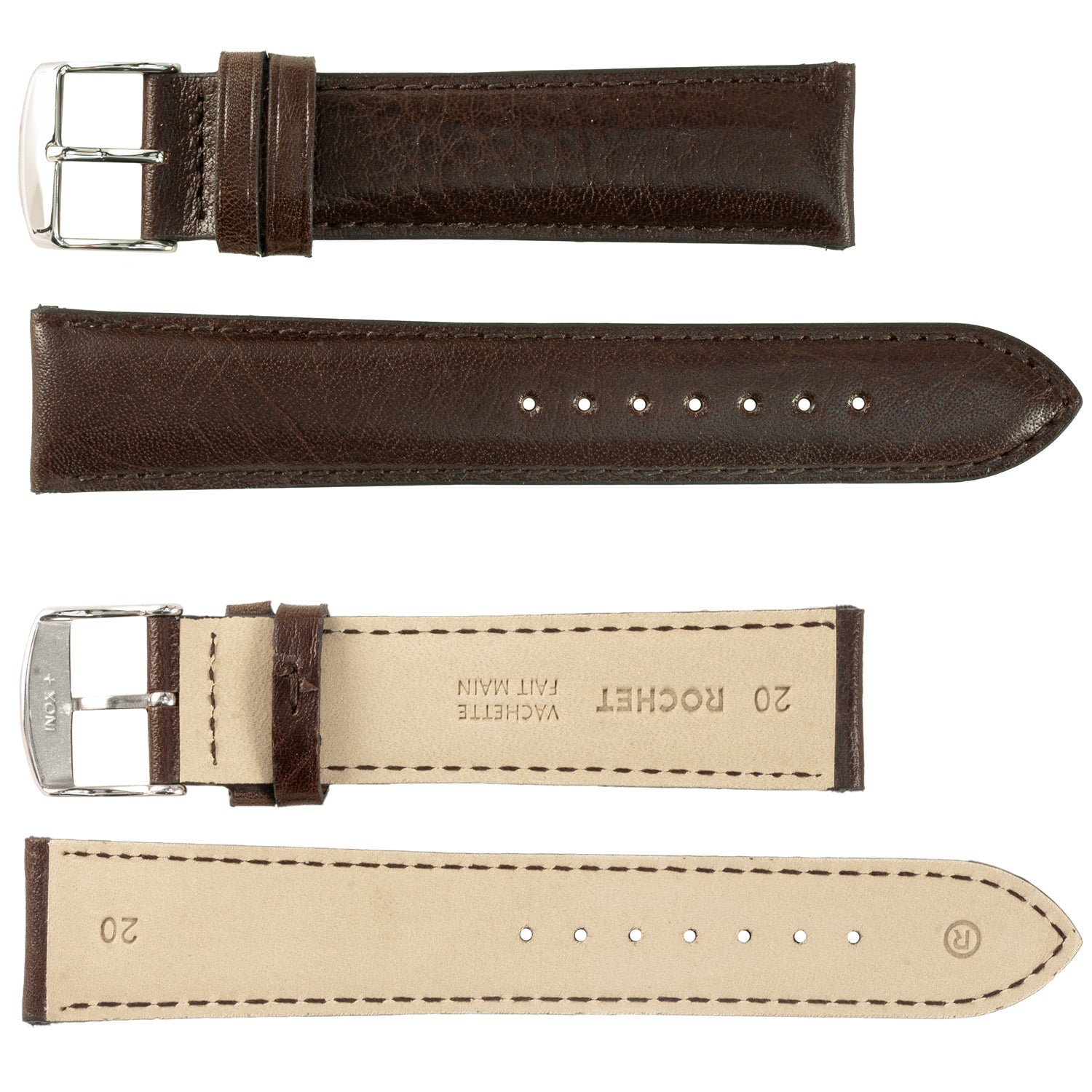 ROCHET ZRC No. 534 Grained Cowhide Fine Leather Straps (14mm~26mm)