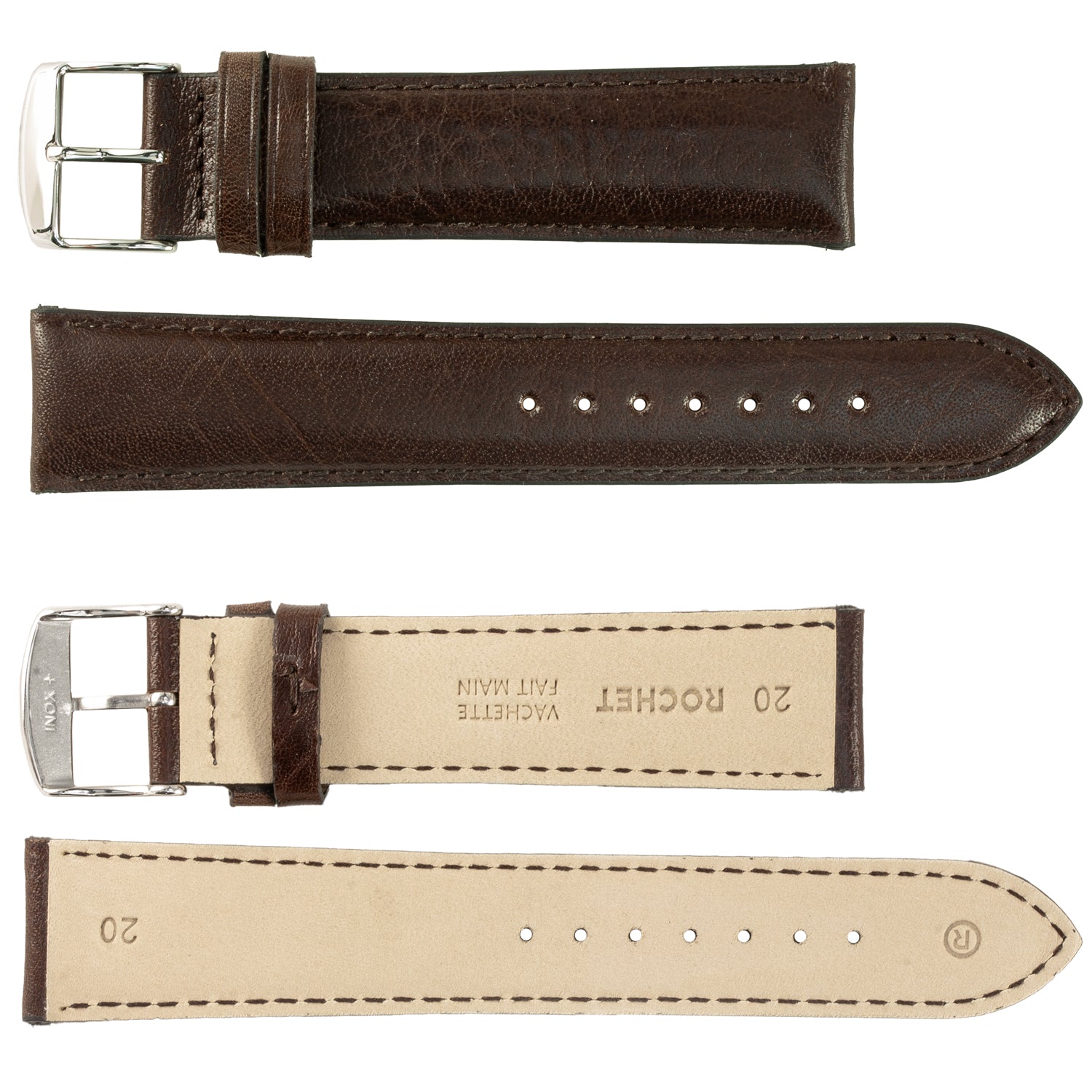 ZRC No. 534 Grained Cowhide Fine Leather Straps (14mm~26mm)