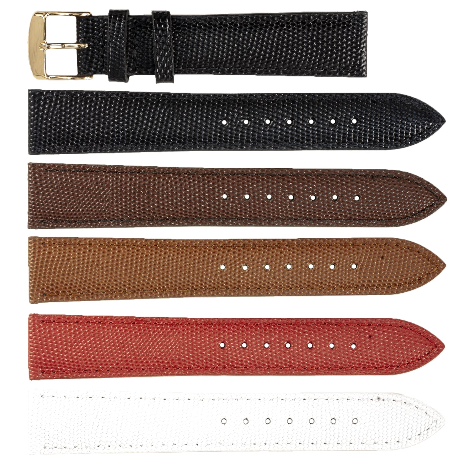 ZRC No. 538 Lizard Grain Fine Leather Straps (10mm~20mm)