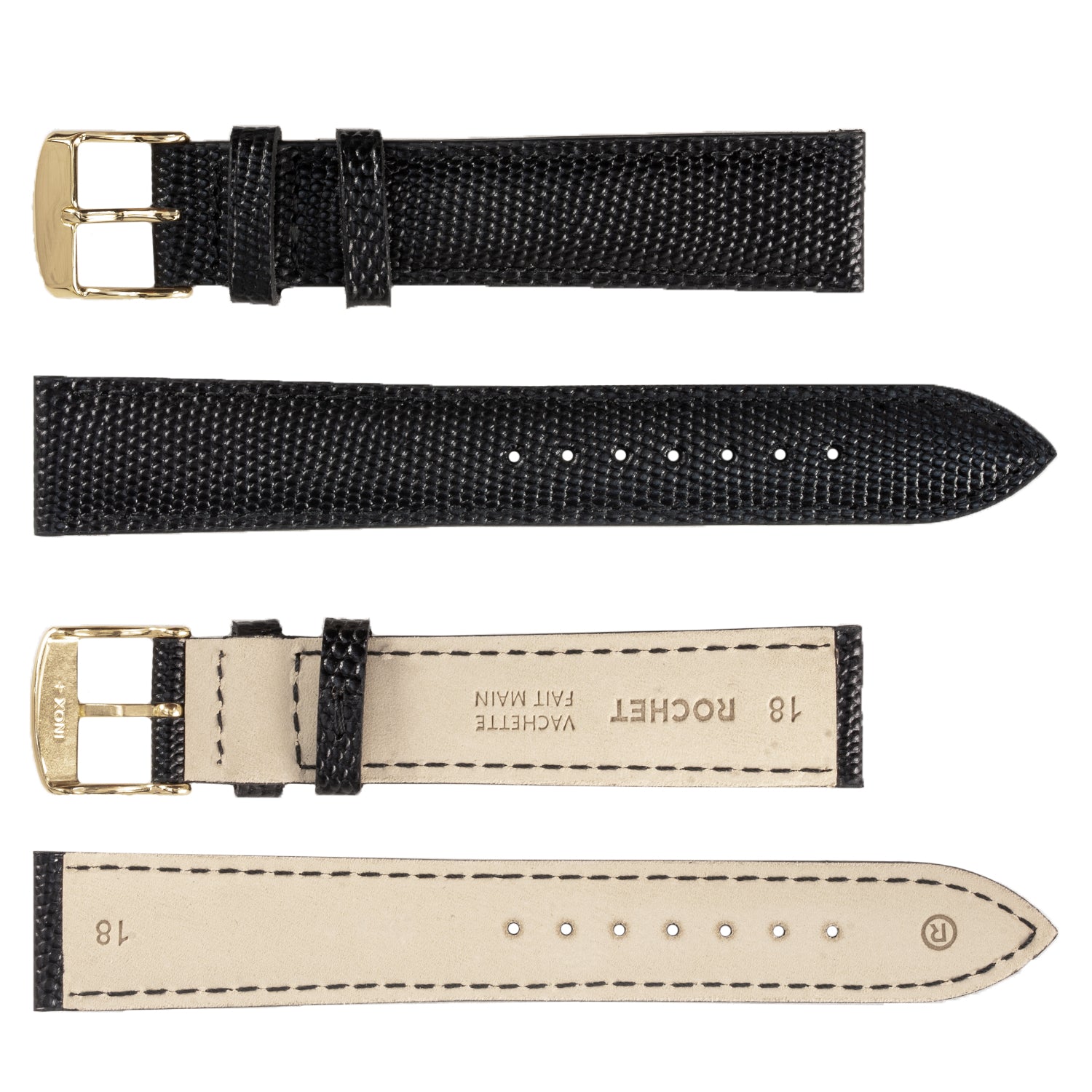 ZRC No. 538 Lizard Grain Fine Leather Straps (10mm~20mm)