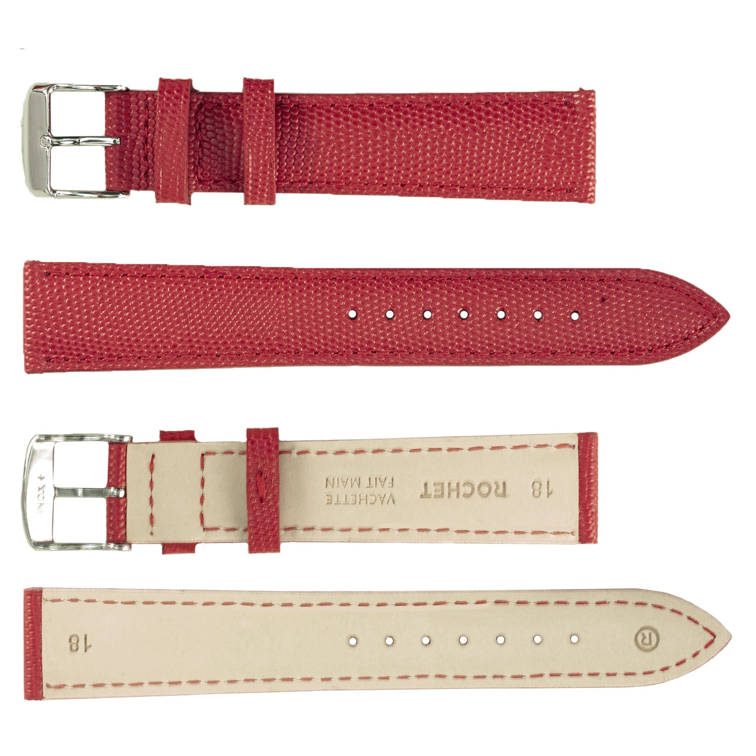 ROCHET ZRC No. 538 Lizard Grain Fine Leather Straps (10mm~20mm)