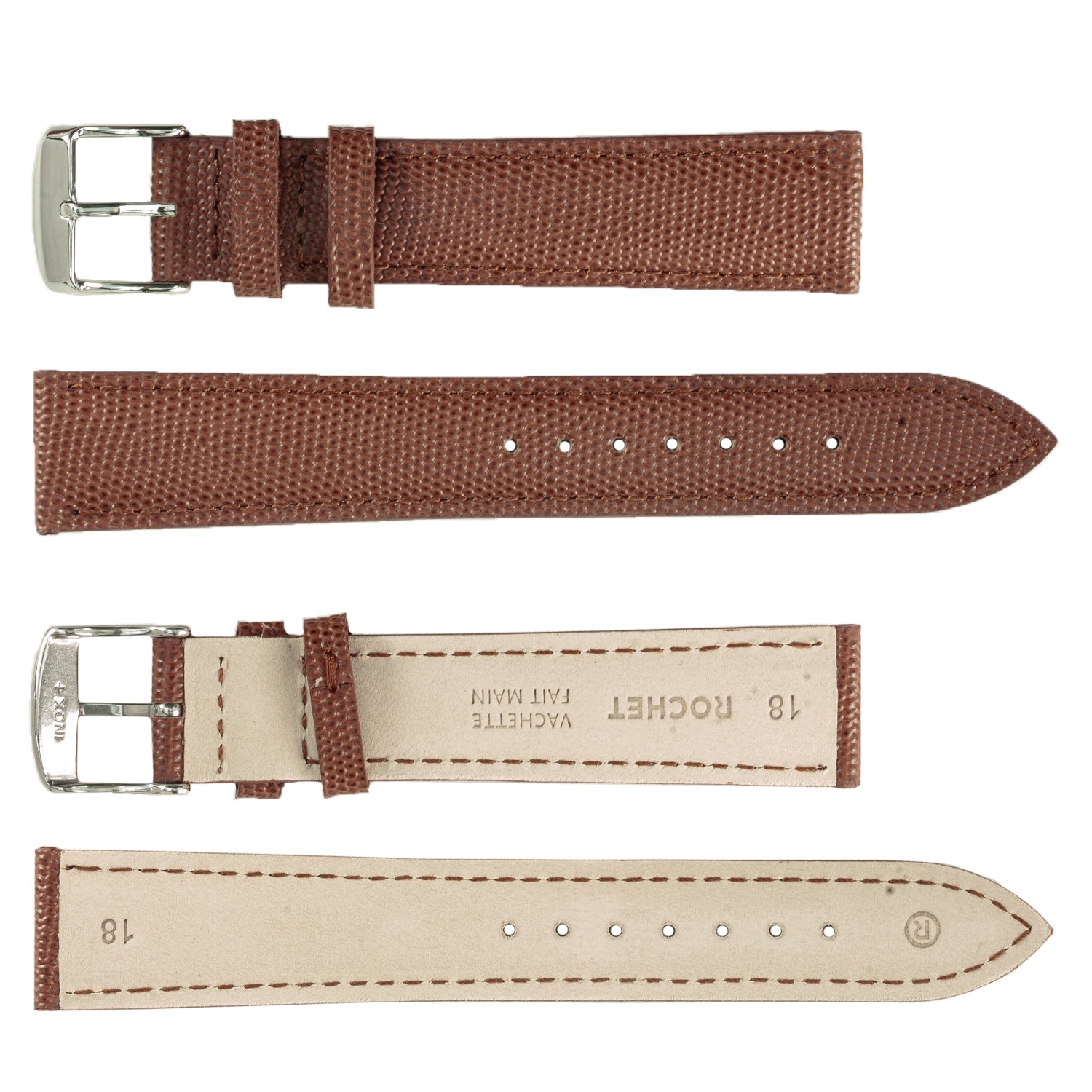 ROCHET ZRC No. 538 Lizard Grain Fine Leather Straps (10mm~20mm)