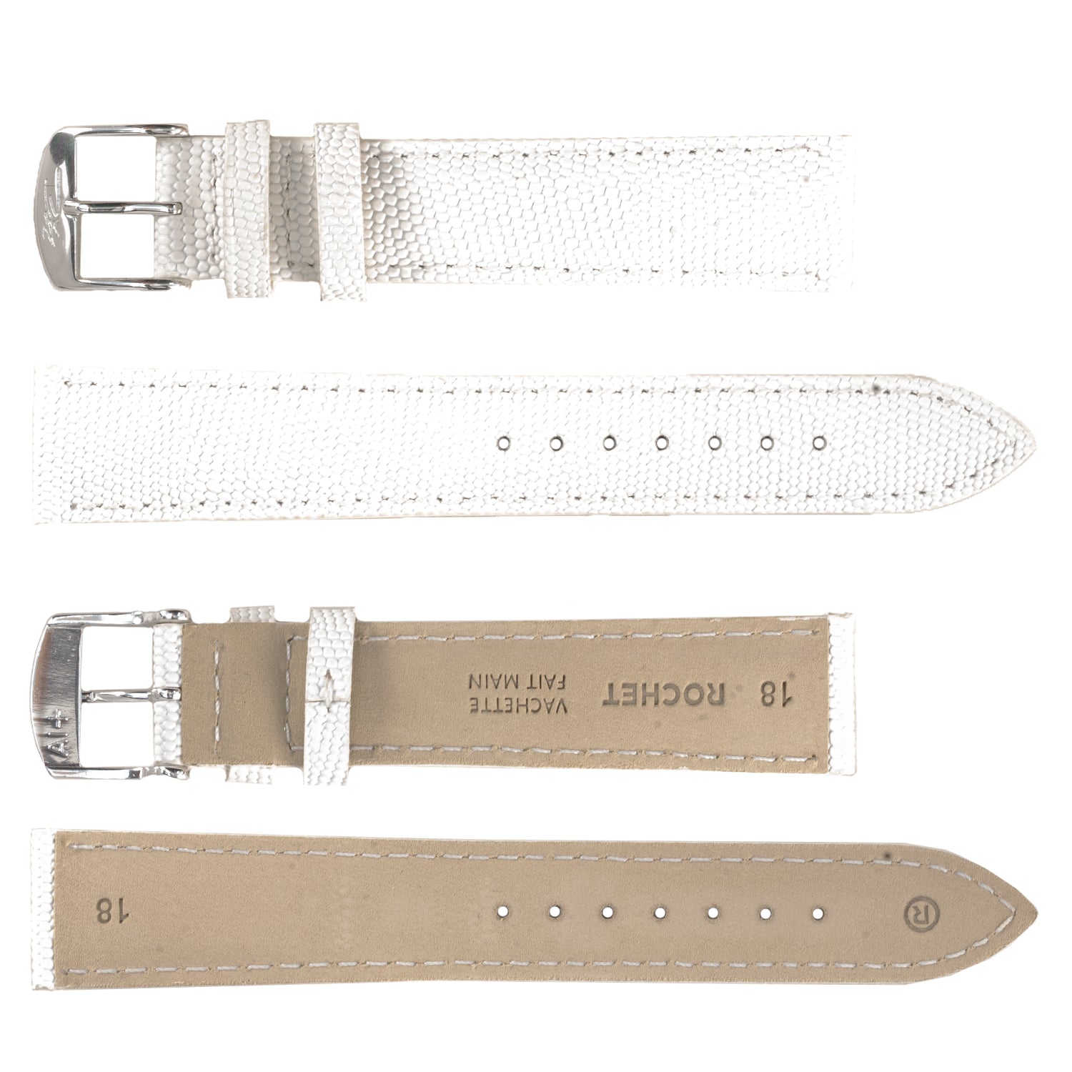 ROCHET ZRC No. 538 Lizard Grain Fine Leather Straps (10mm~20mm)