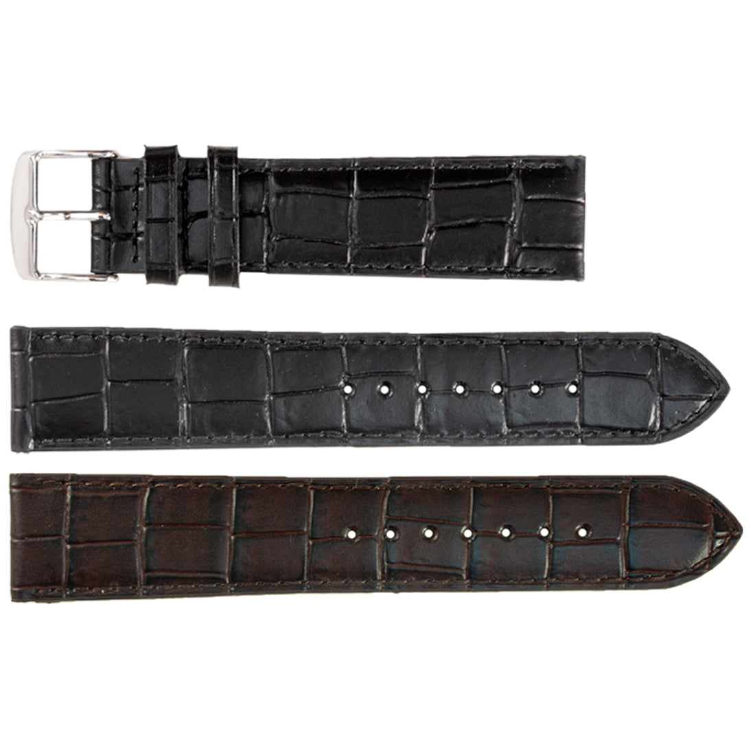 ROCHET ZRC No. 549 Long Alligator Grain Fine Leather Straps (18mm ~ 24mm)