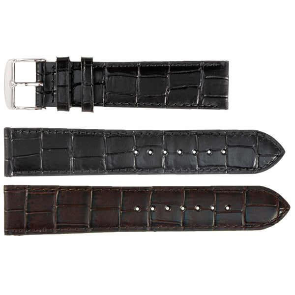 ZRC No. 549 Long Alligator Grain Fine Leather Straps (18mm ~ 24mm)