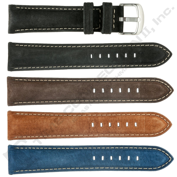 ZRC No. 572 Young Bull Nubuck Fine Leather Straps (20mm~22mm)