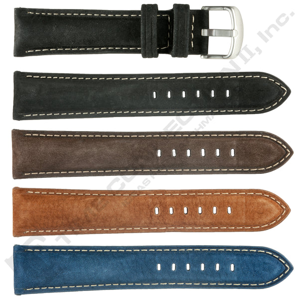 ZRC No. 572 Young Bull Nubuck Water Resistant Leather Straps (20mm~22mm)