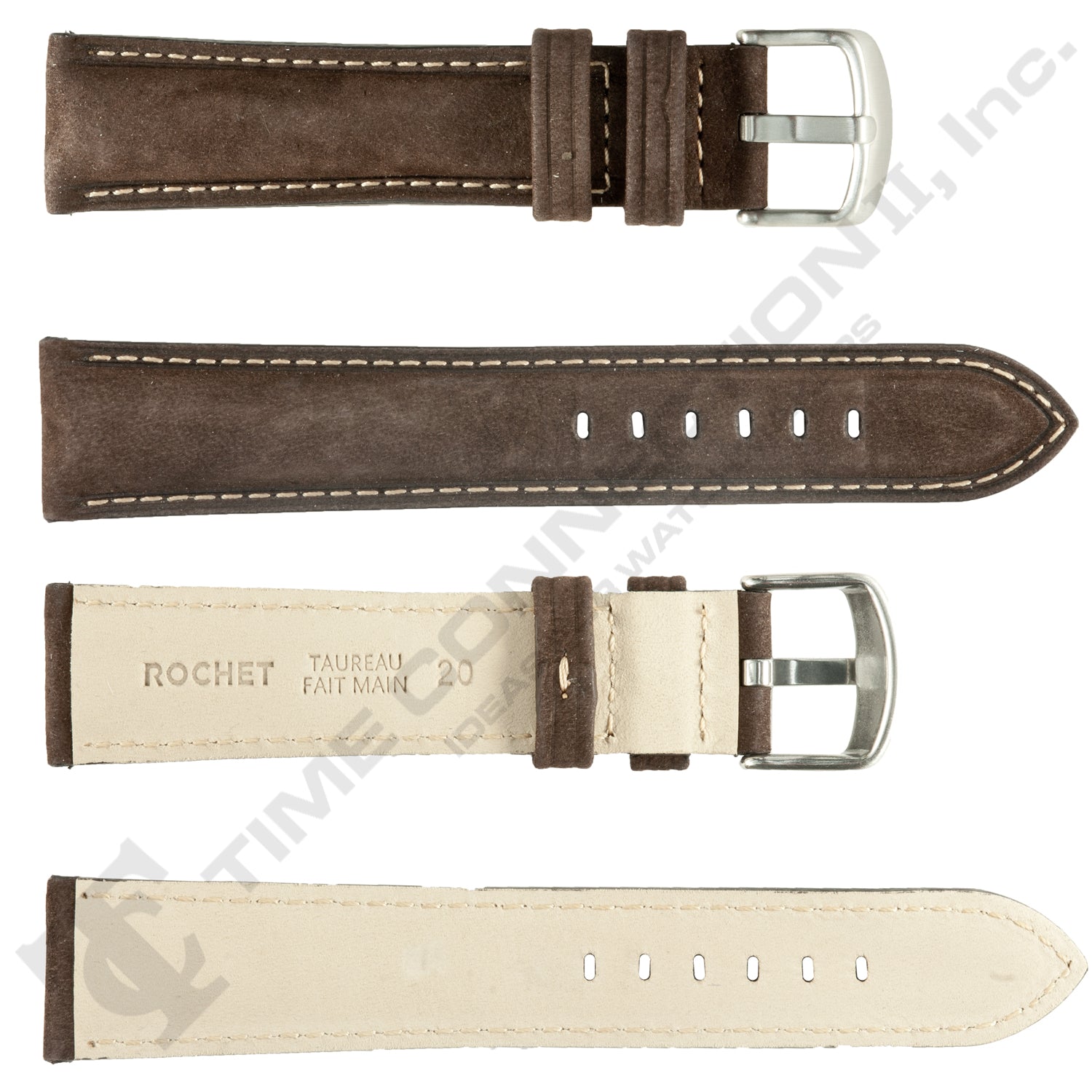 ZRC No. 572 Young Bull Nubuck Fine Leather Straps (20mm~22mm)