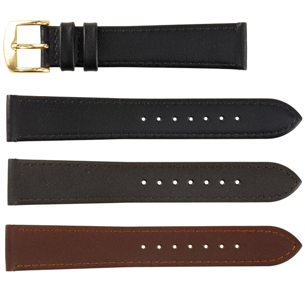 ZRC No. 613 Smooth Calfskin Fine Leather Straps (10mm~22mm)