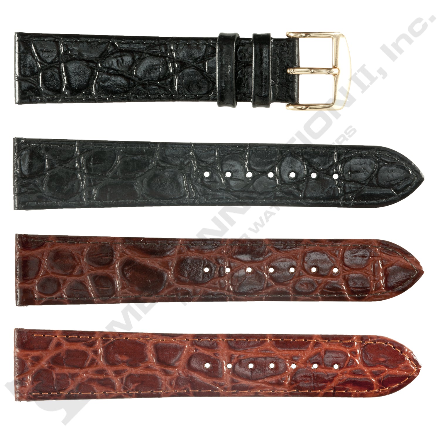 ROCHET ZRC No. 619 Crocodile Grain Fine Leather Straps (12mm~22mm)