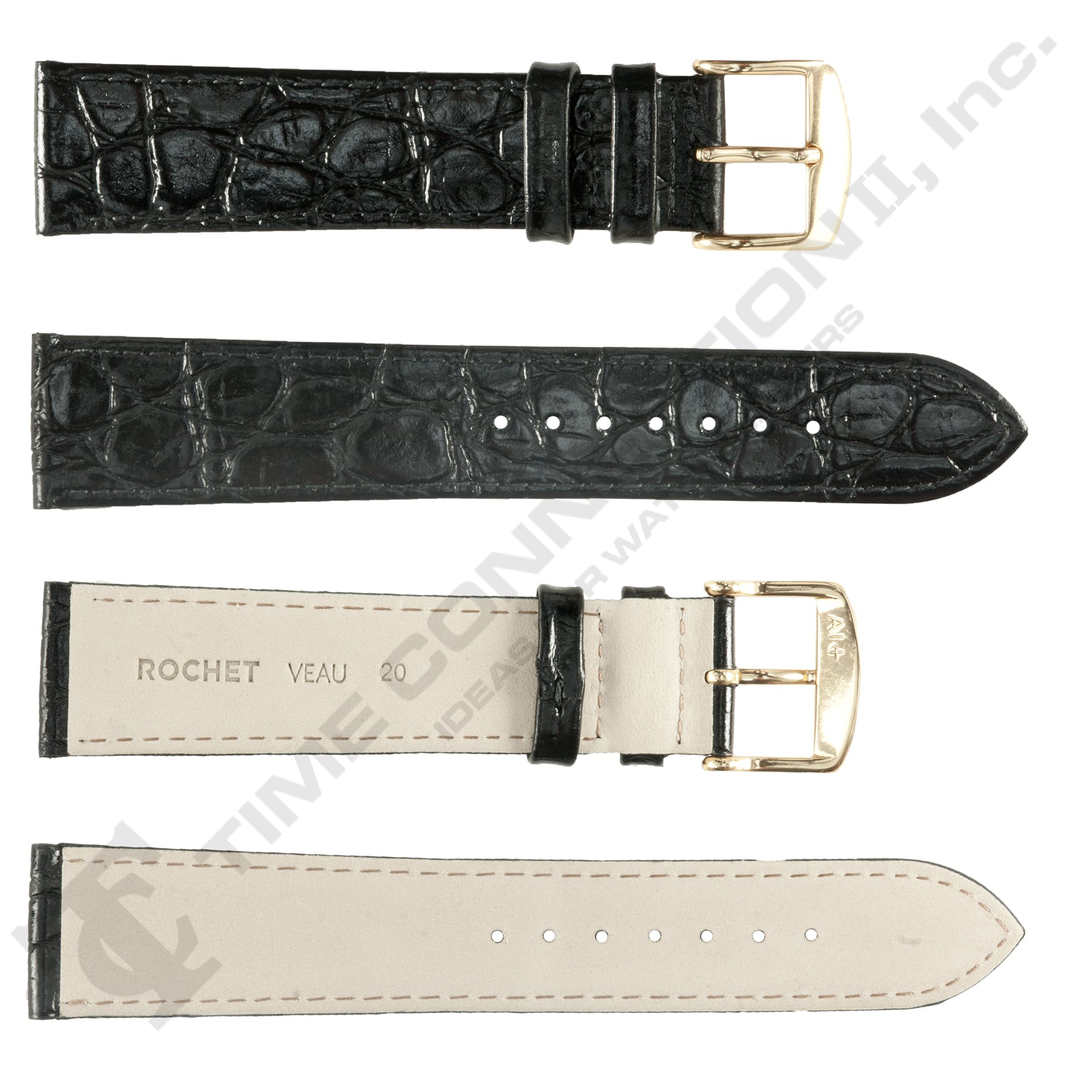 ZRC No. 619 Crocodile Grain Fine Leather Straps (12mm~22mm)