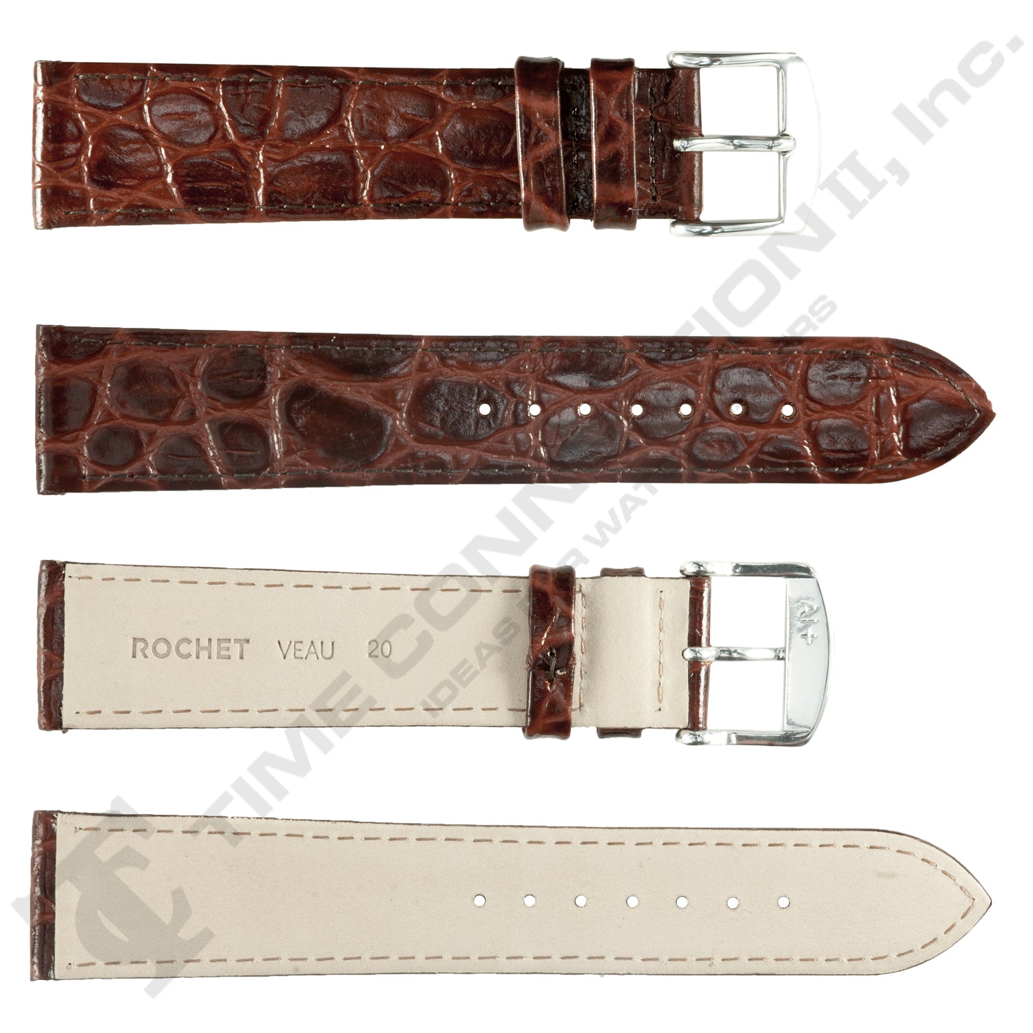 ZRC No. 619 Crocodile Grain Fine Leather Straps (12mm~22mm)