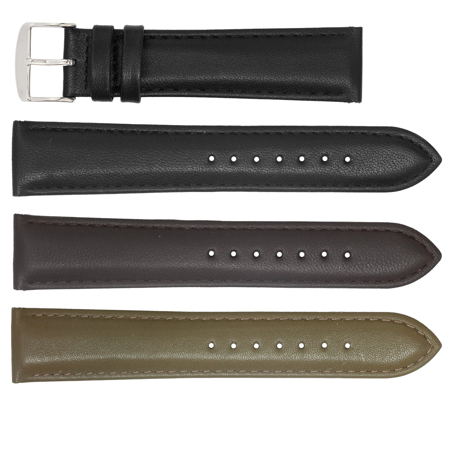 ZRC No. 633 Lamb Padded Fine Leather Straps (12mm~24mm)