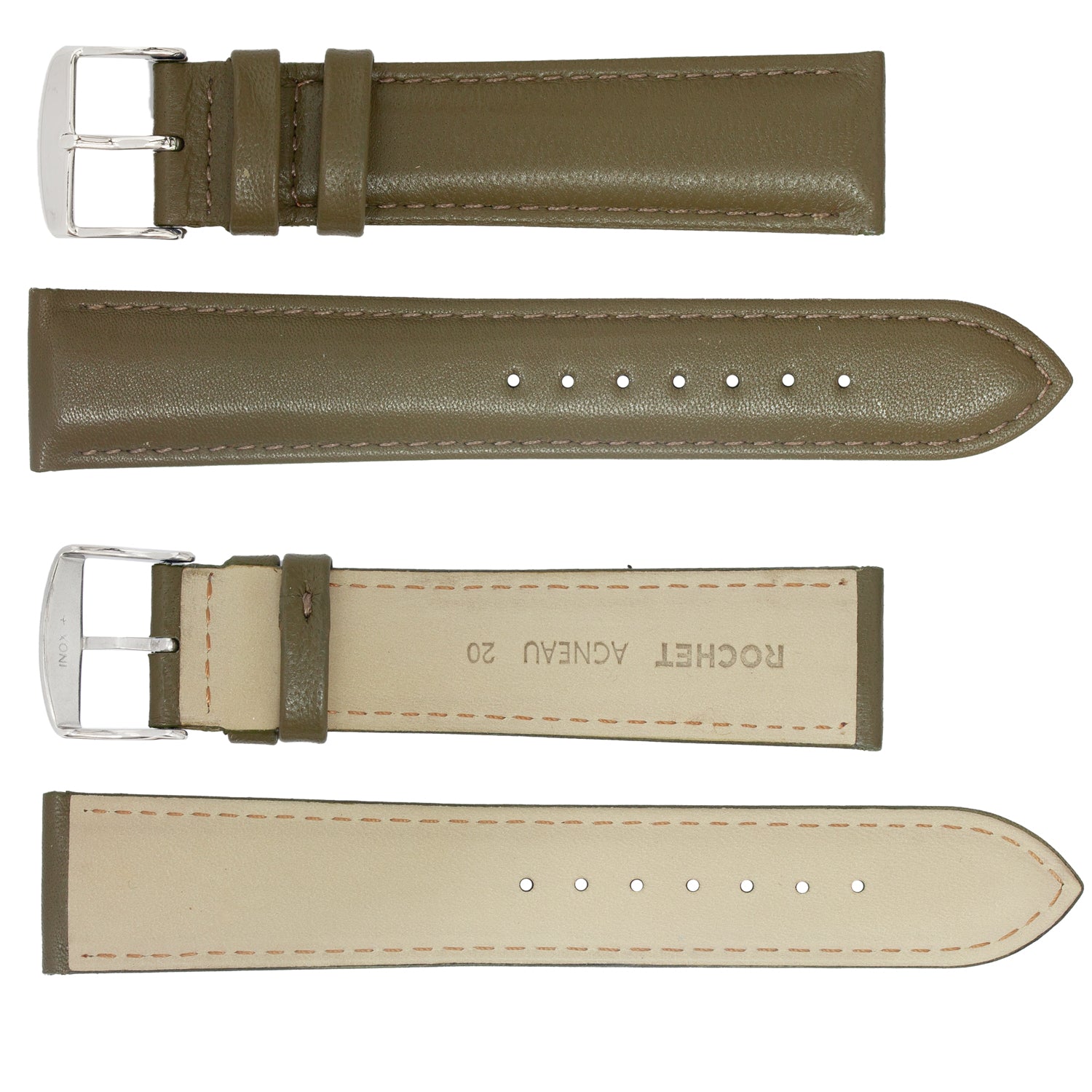 ROCHET ZRC No. 633 Lamb Padded Fine Leather Straps (12mm~24mm)
