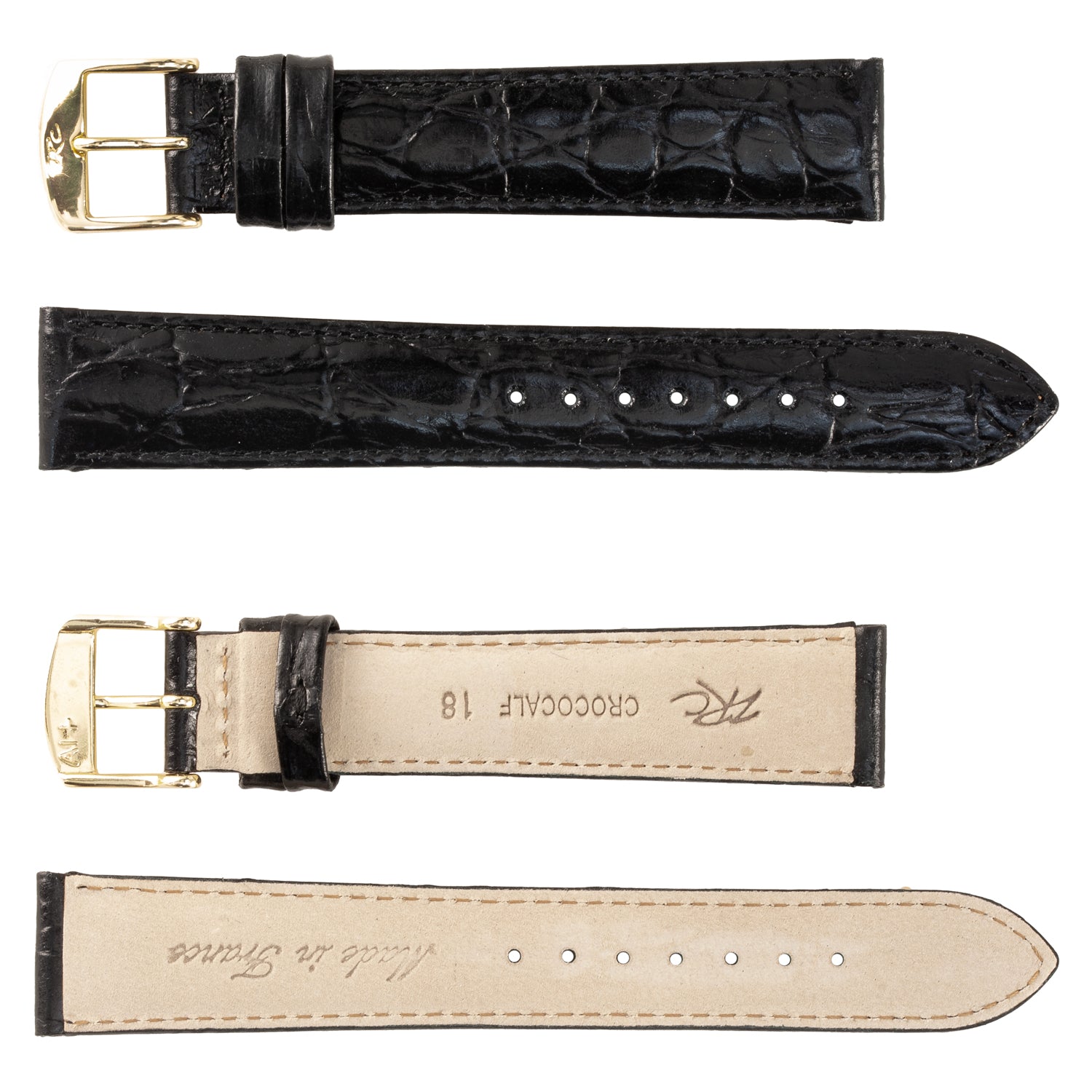 ZRC No. 639 Crocodile Grain Fine Leather Straps (10mm~22mm)