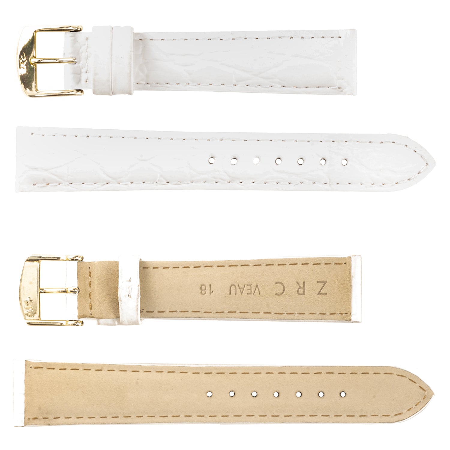 ZRC No. 639 Crocodile Grain Fine Leather Straps (10mm~22mm)