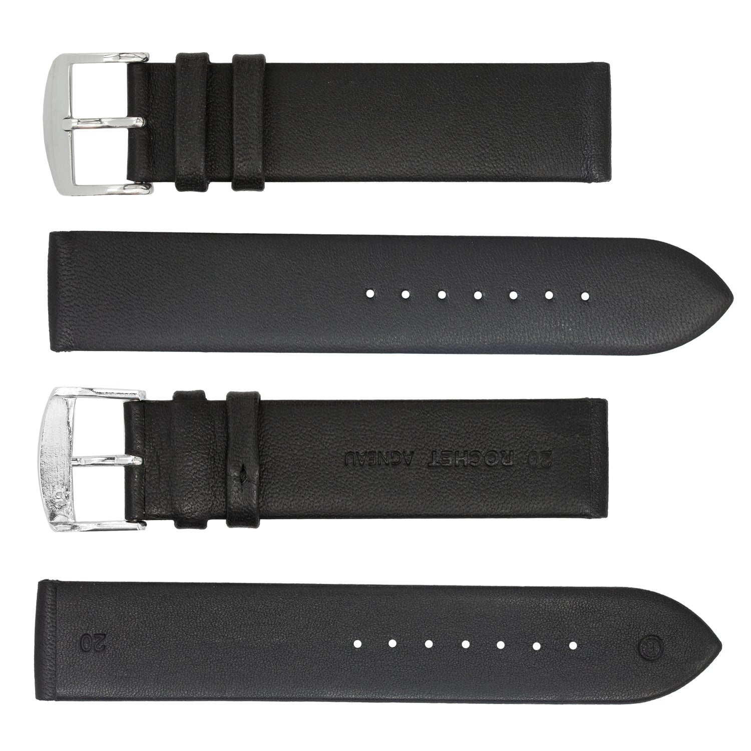 ZRC No. 634 Lamb Flat Fine Leather Straps (10mm~22mm)