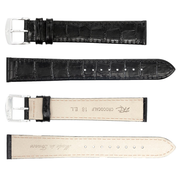 ROCHET ZRC No. 679 Long Crocodile Grain Flat Fine Leather Straps (12mm~18mm)