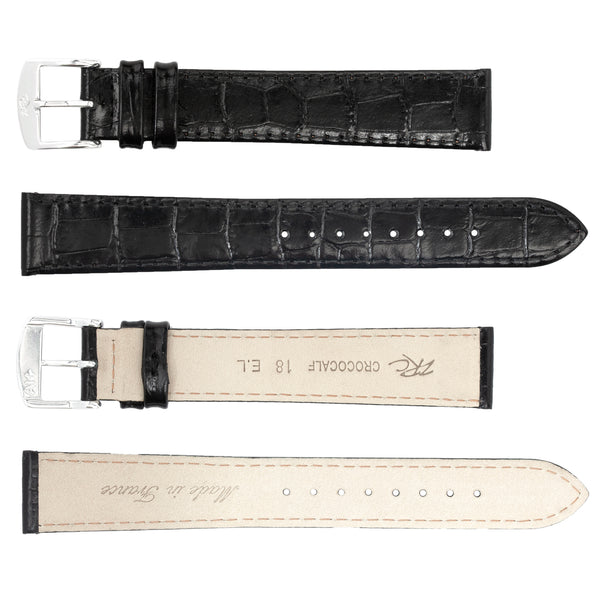 ZRC No. 679 Long Crocodile Grain Flat Fine Leather Straps (12mm~18mm)