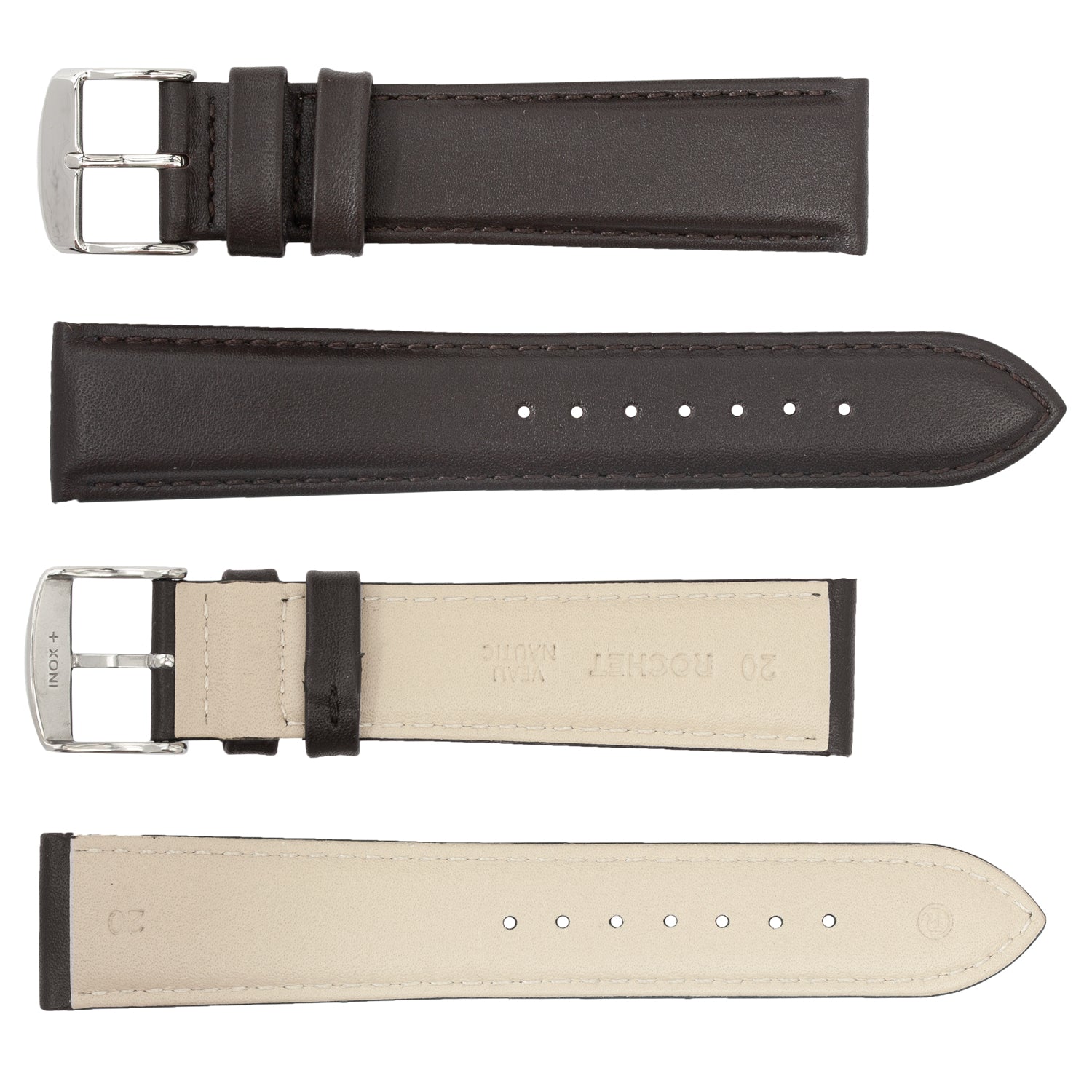 ROCHET ZRC No. 723 Calfskin Fine Water Resistant Leather Straps (18mm~30mm)