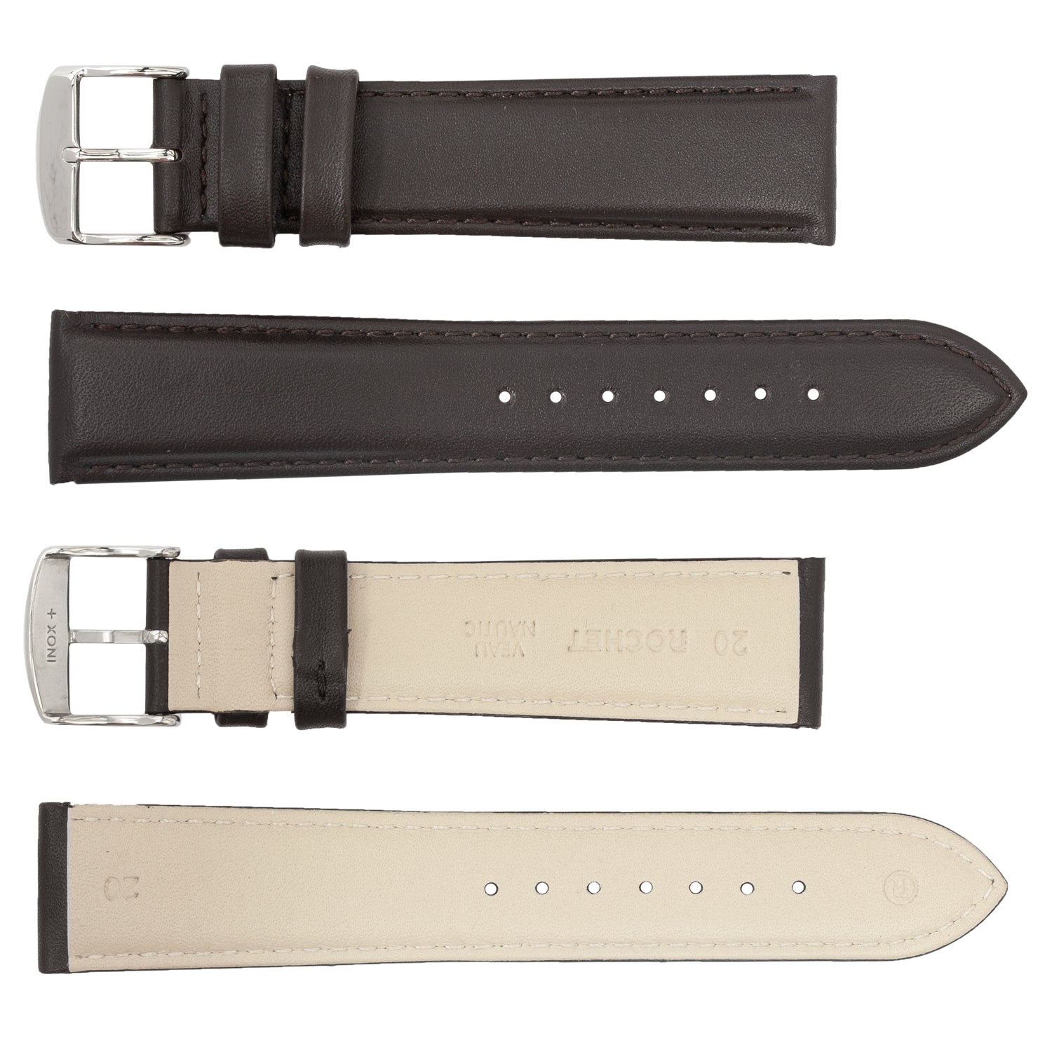 ZRC No. 723 Calfskin Fine Water Resistant Leather Straps (18mm~30mm)