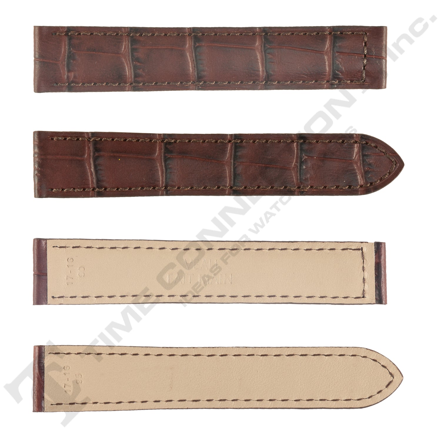 ROCHET ZRC No. 729 Alligator Grain to fit Cartier Deployment Buckle Leather Straps(15mm~17mm)