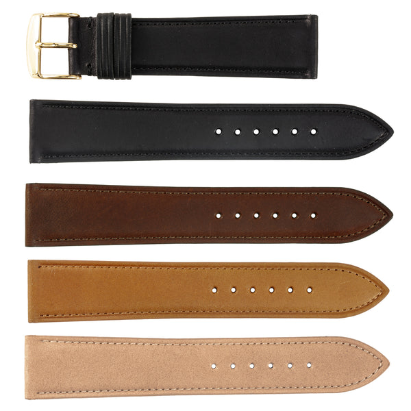 ZRC No. 733 Cowhide Grain Classic Fine Leather Straps (14mm~20mm)