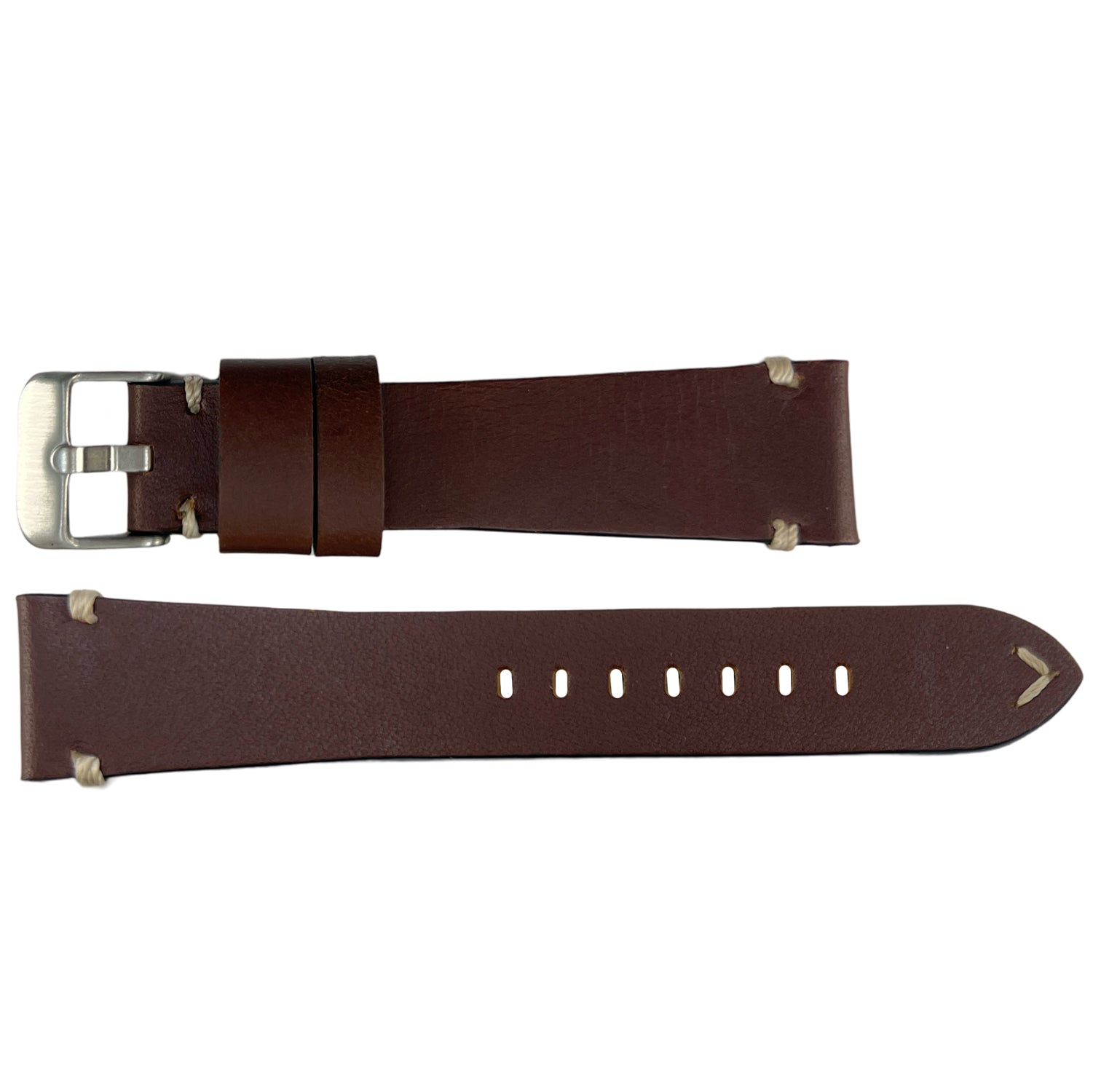 ROCHET ZRC No. 744 Cowhide Vintage Watch Straps with Hand-Sewn Stitching (20mm - 24mm)