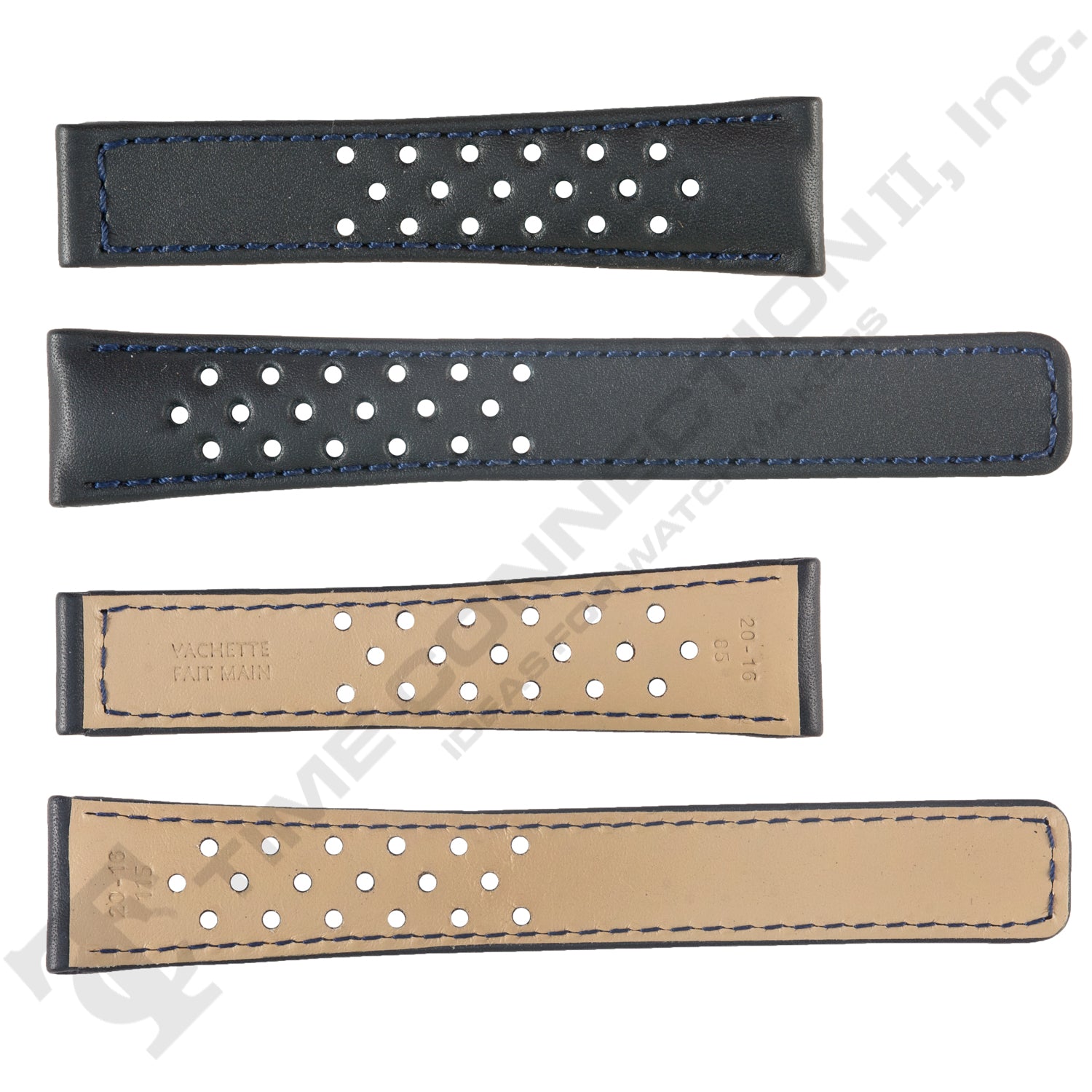 ROCHET ZRC No. 750 Calf Grain to fit Tag Heuer Deployment Buckle Leather Straps(20mm~22mm)