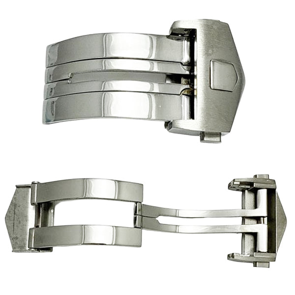 BC62, Stainless Steel Watch Shiny Finish Buckle Fits TAG Heuer (18mm~22mm)