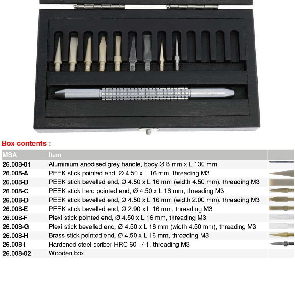 Horotec MSA26.008 Multi-Purpose Hand Tool With Aluminum Anodised Handle Kit & Box