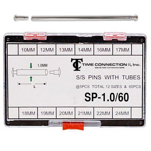 1.0MM Pins with Tubes Assortment of 60 Pieces