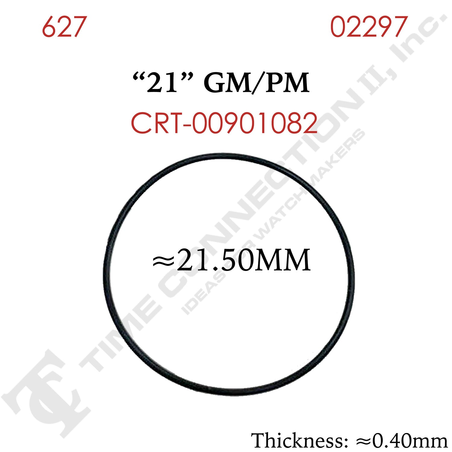 Original Cartier Round Case Back / Crystal Gaskets for Cartier Watches