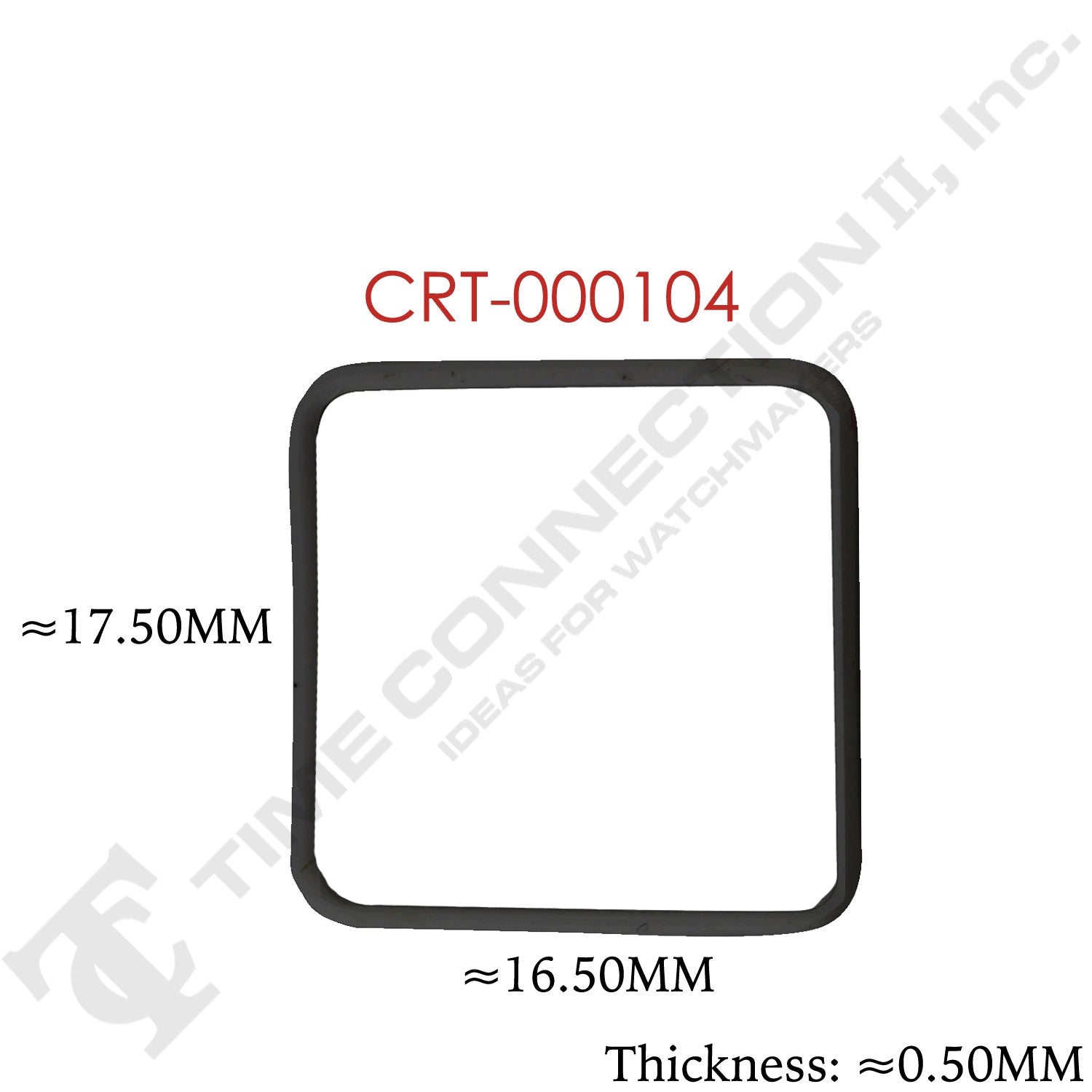 Original Cartier Square Case Back / Crystal Gaskets for Cartier Watches