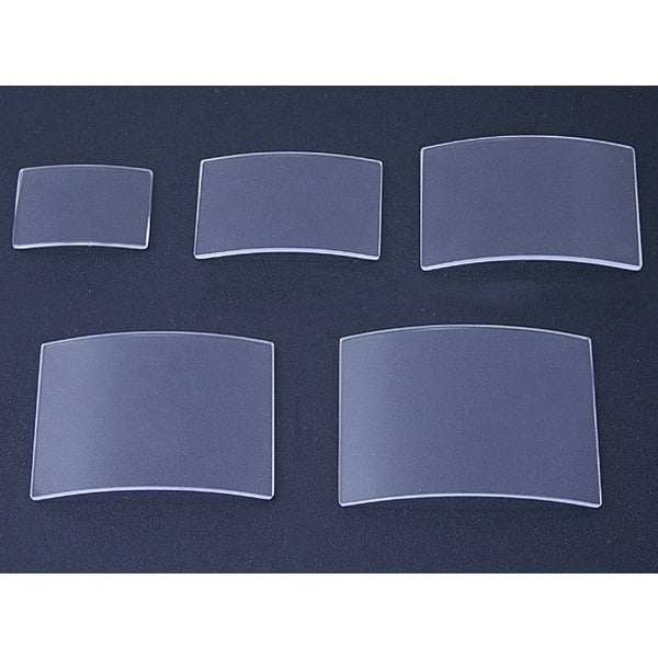 Blank Curved Rectangle and Flat Back Magnifying Crystals Assortment