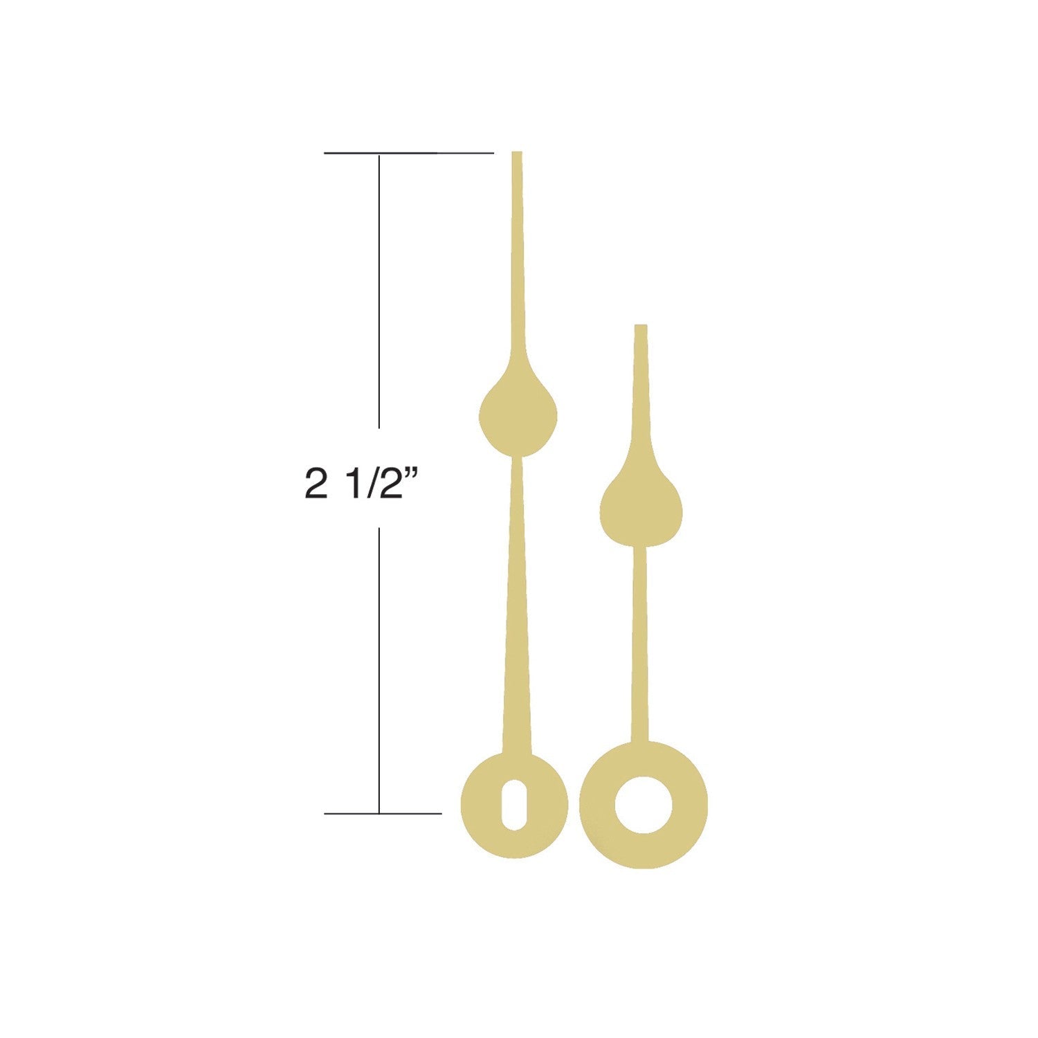 Press-On Movements, Length 2-1/2"