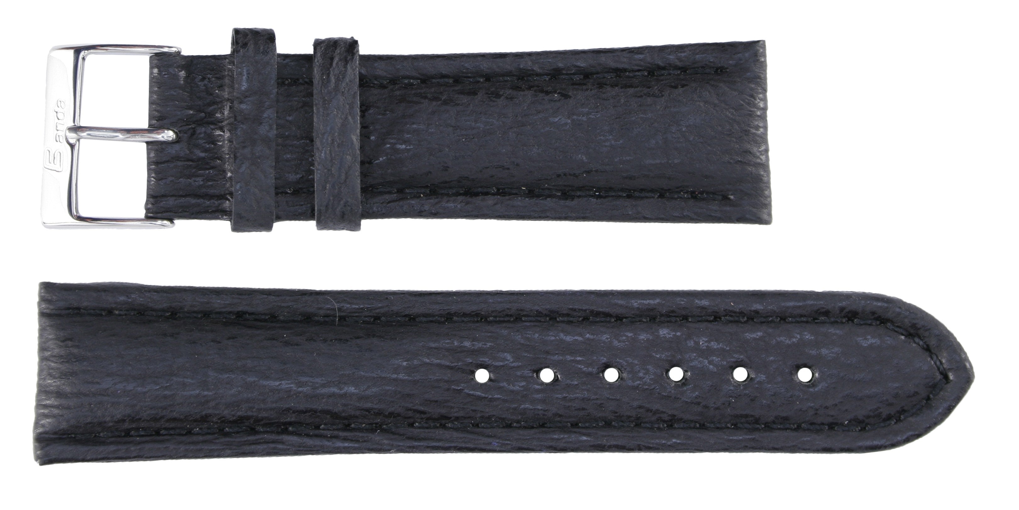 Banda No. 665 Genuine Shark Fine Leather Straps (18mm~24mm)