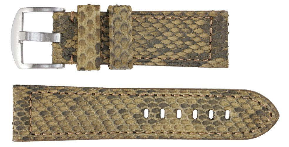 Banda No. 688 Genuine Python Snake Fine Leather Straps (20mm~24mm)