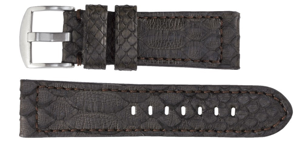 Banda No. 688 Genuine Python Snake Fine Leather Straps (20mm~24mm)