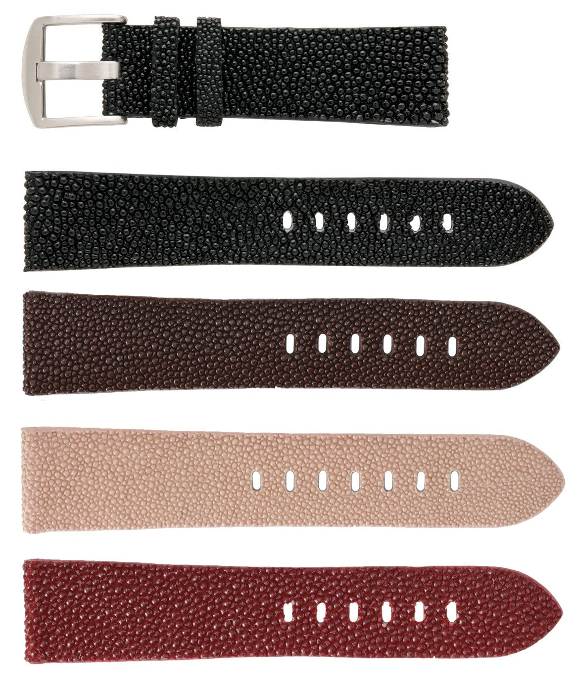 Banda No. 675 Genuine Stingray Fine Leather Straps (14mm~24mm)