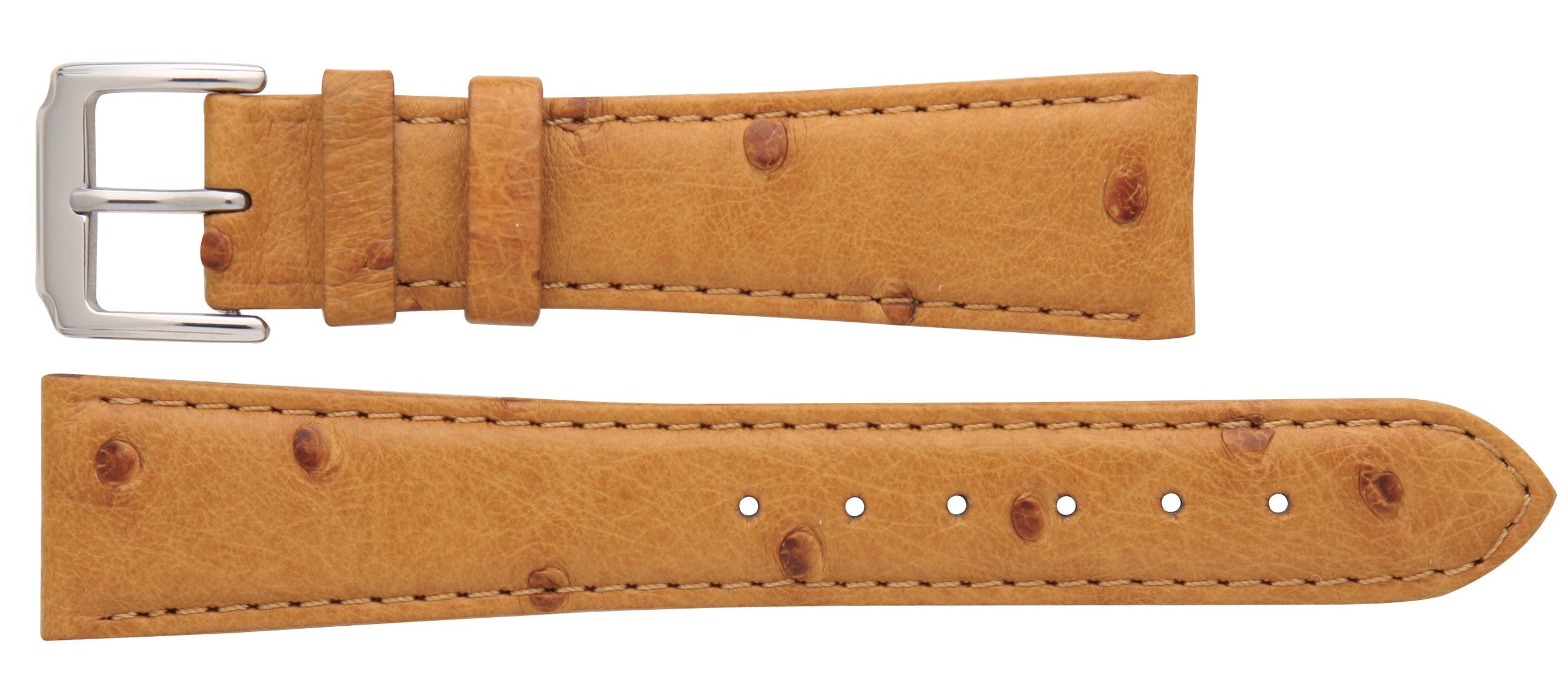 Banda No. 653 Genuine Ostrich Fine Leather Straps (12mm~24mm)