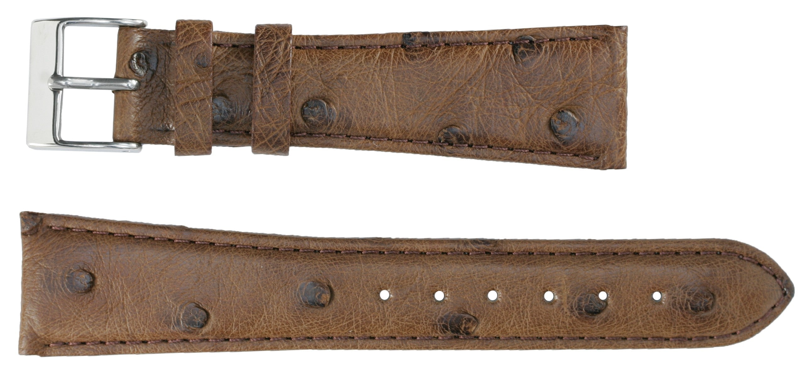 Banda No. 653 Genuine Ostrich Fine Leather Straps (12mm~24mm)
